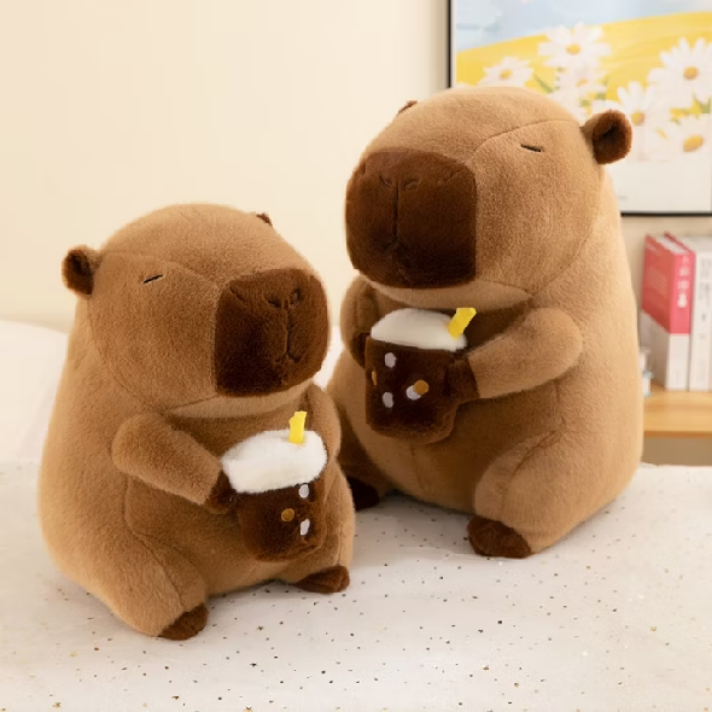 Gấu bông chuột Capybara đeo Balo thú nhồi chuột lang nước bộ trưởng bộ ngoại giao đáng yêu - G136